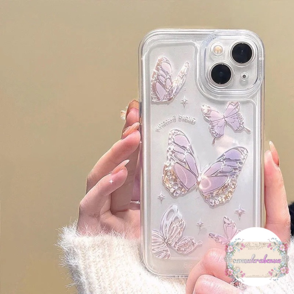 SS116 SOFTCASE TRANSPARAN MOTIF KUPU KUPU XIAOMI REDMI A1 A2 4A 5A 6A 8 9 9A 9C 10A 9T 12C 11A POCO M4 M5 M3 10 10C X3 PRO SB4405