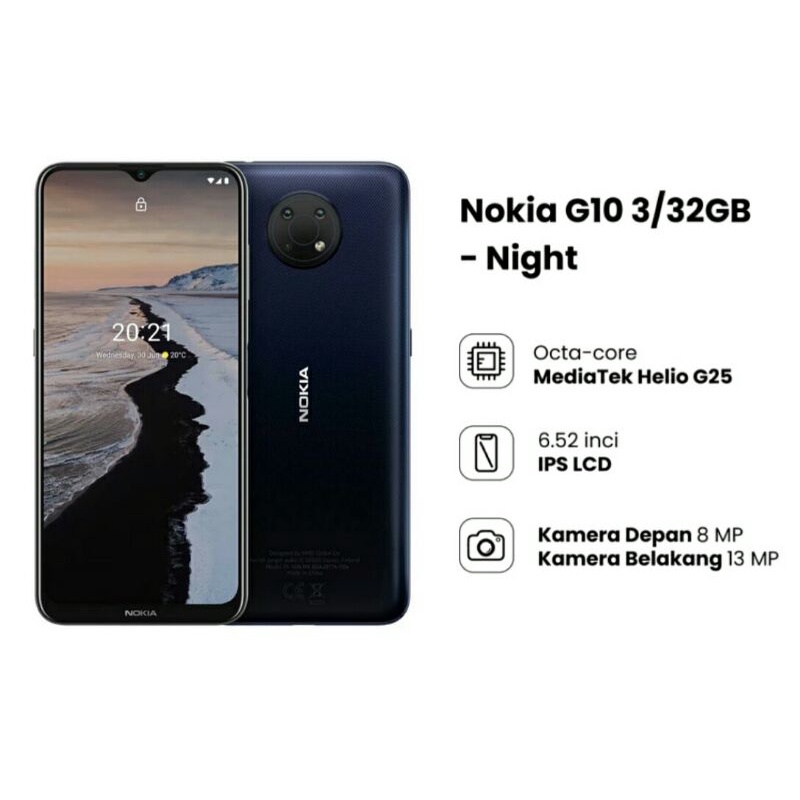 Nokia G10 Ram 3/32GB Garansi Resmi