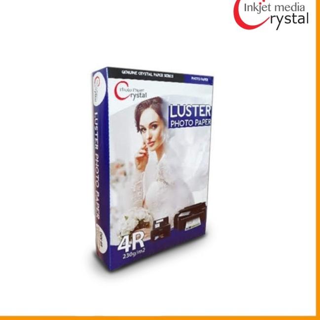 

Crystal Profesional Luster Photo Paper 240g 4R Isi 100 Lbr untuk PM520