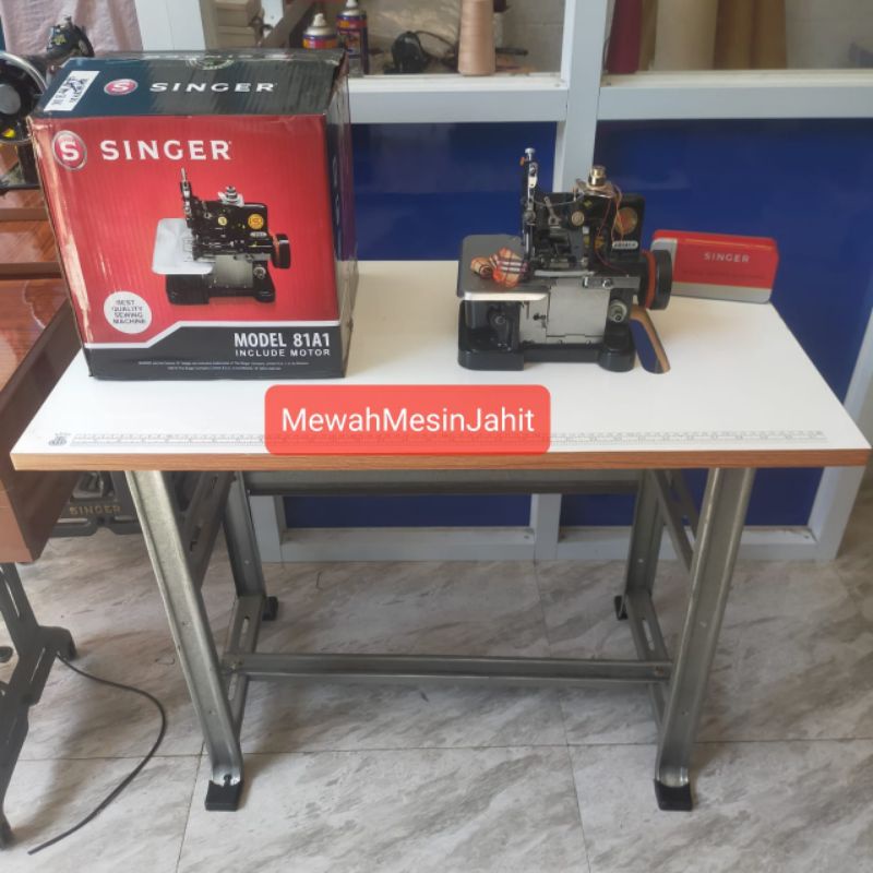 [ READY MAKASSAR ] NON-COD. MOHON BACA DESKRIPSI  SINGER Mesin Obras Tipe 81A1 (komplit set)