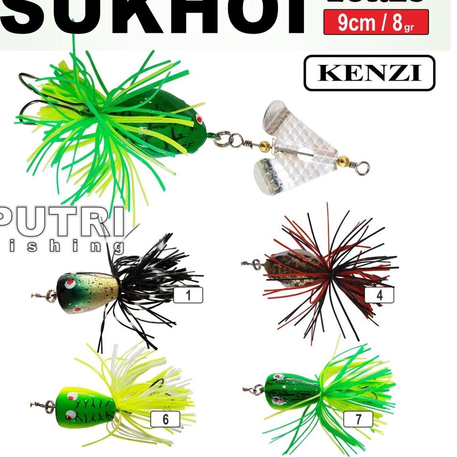 ば KENZI SUKHOI LURES 90mm 7.6gr ↩