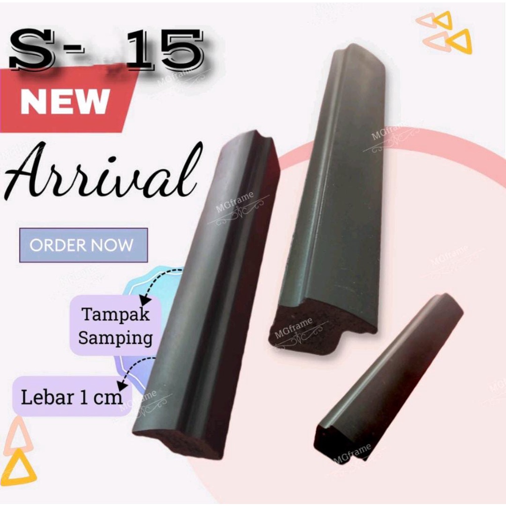 BATANGAN PIGURA 1cm PANJANG 3 M/LIS PLAFON/LIS PVC