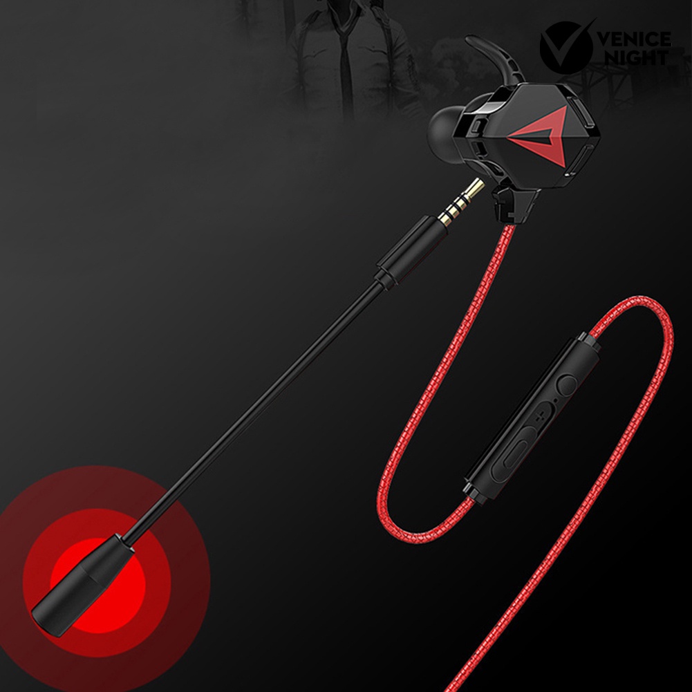 (VNEP) (Berkabel) G5 Portable Type-C In-Ear Earphone No Delay Gaming Headset dengan Mikrofon