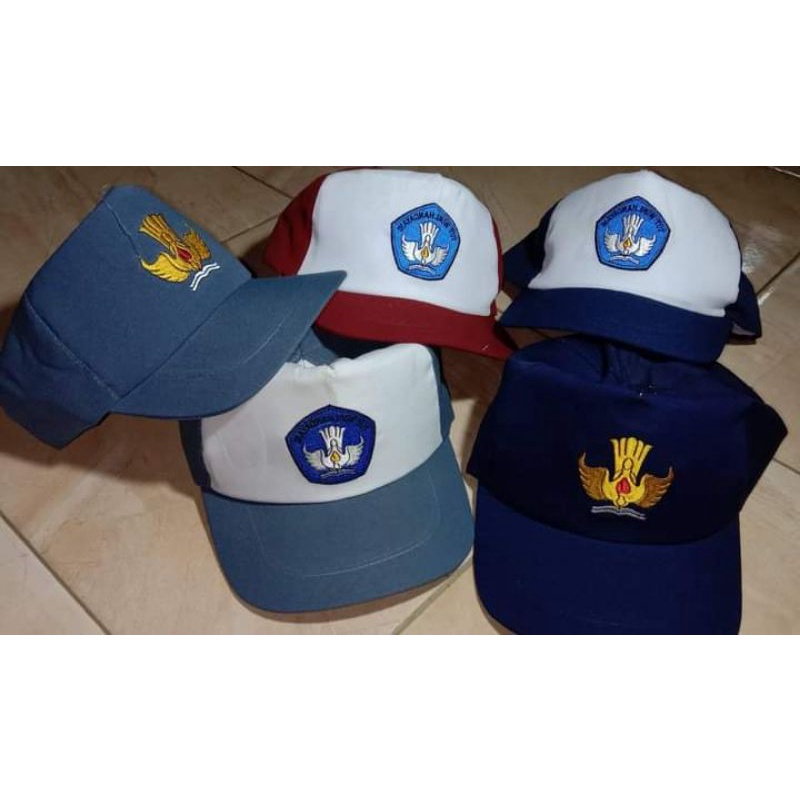 TOPI SD-SMP-SMA BORDIR ( BAHAN TEX DALAM PURING )