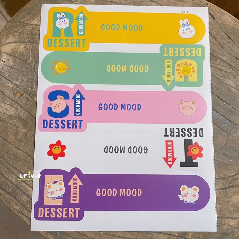 

Sticker Seal Colorful per lembar isi 5