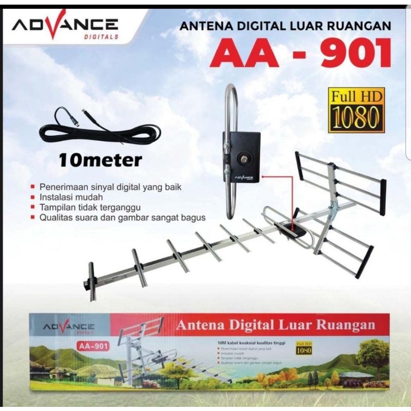 Antena Digital Luar Ruangan Antena Advance AA-901 Antena TV