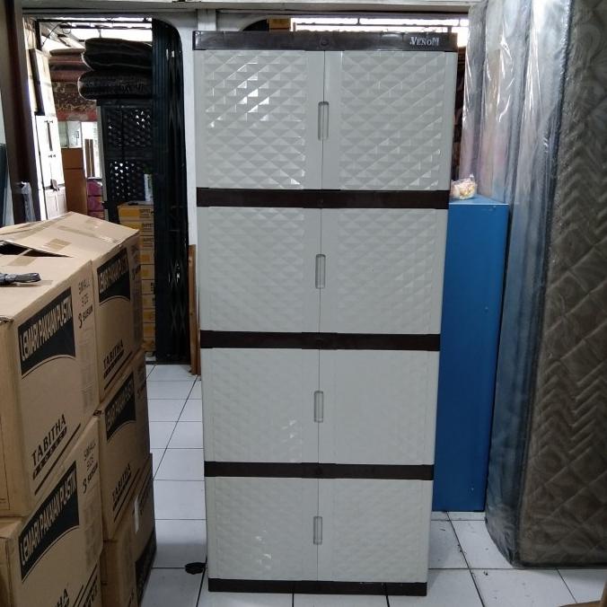 

Lemari pakaian plastik 4 susun jumbo stock ready