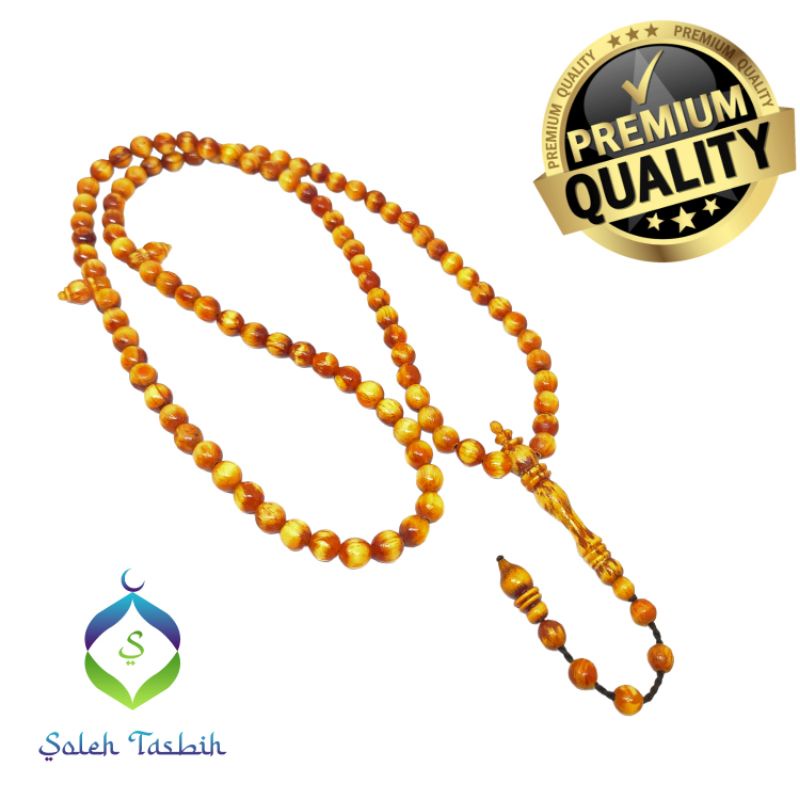 Tasbih Pinus size 8mm Original/Tasbih Muslim 99Butir, Bisa COD