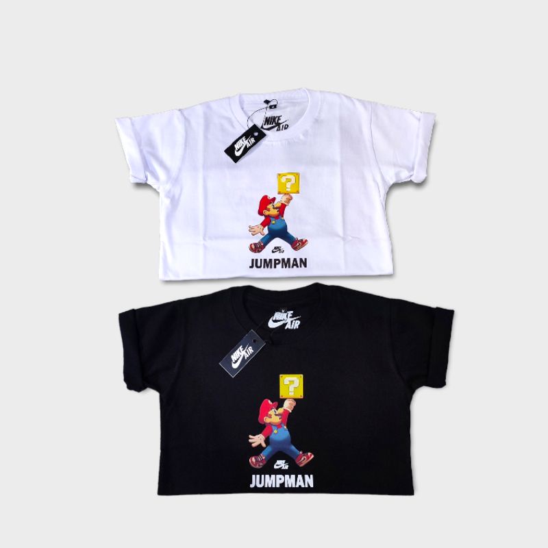 kaos anak baju anak nike mario jump man kaos anak nike katun combed 24s super soft handfield .