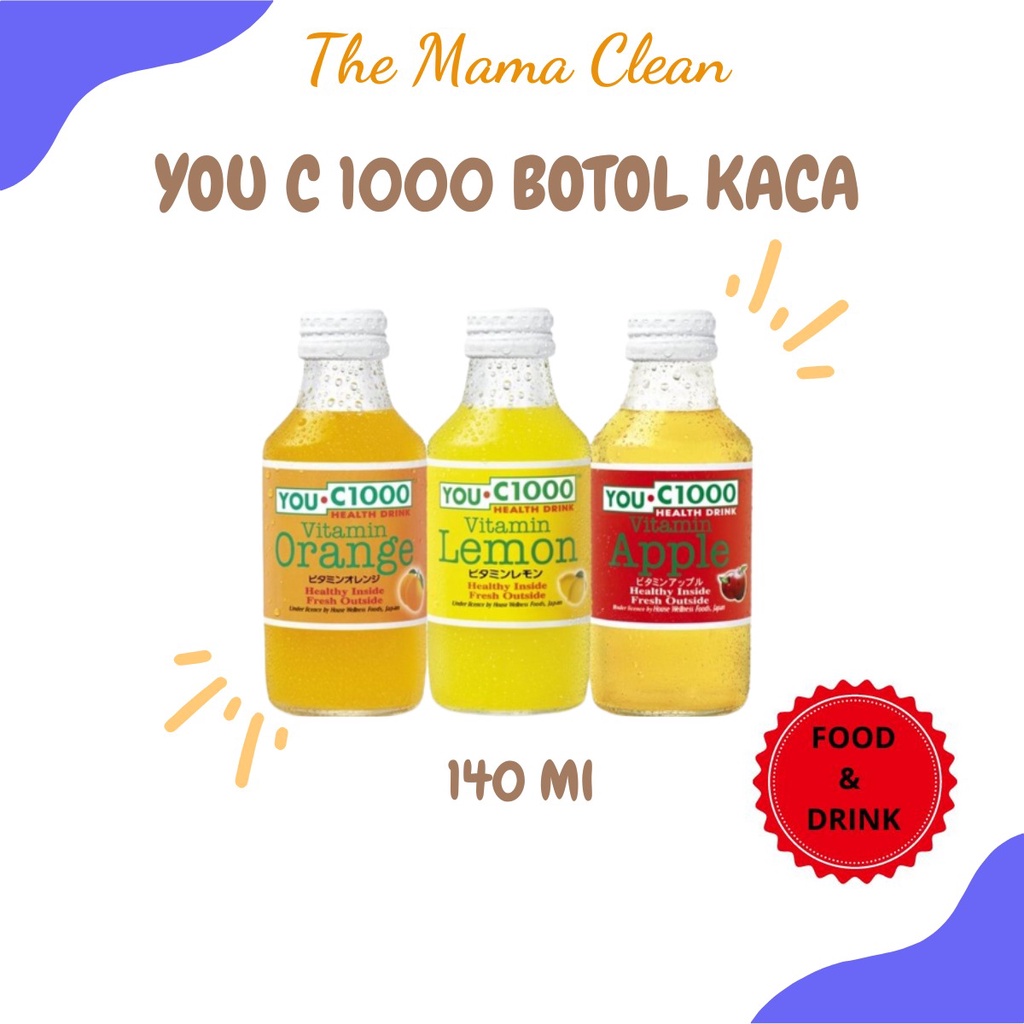 YOU C 1000 BOTOL KACA - 140 ML