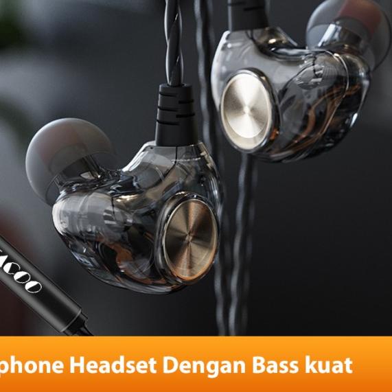 TACOO In-Ear Earphone Earbuds Hi-Fi Deep Bass Braided Cable with Mic