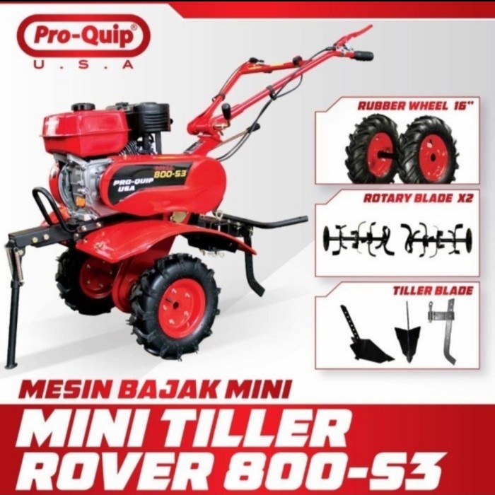 Mesin Bajak Sawah Mini Tiller Rover 800-S3 PROQUIP USA Mesin Bajak