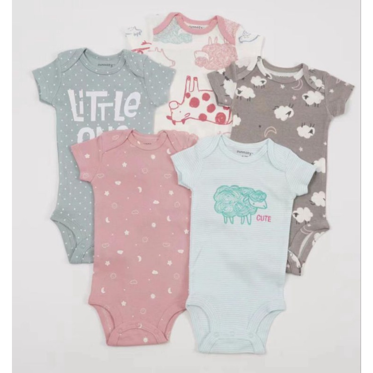 BABY K2 - Baby Bodysuit Isi 5 Pcs Motif Little One