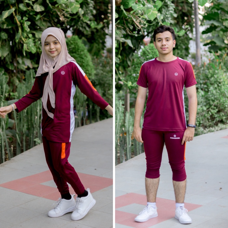 Setelan Baju Olah Raga Anak Laki Laki dan Perempuan Kaaf Active Sport Kids Wear By Ammar Kids
