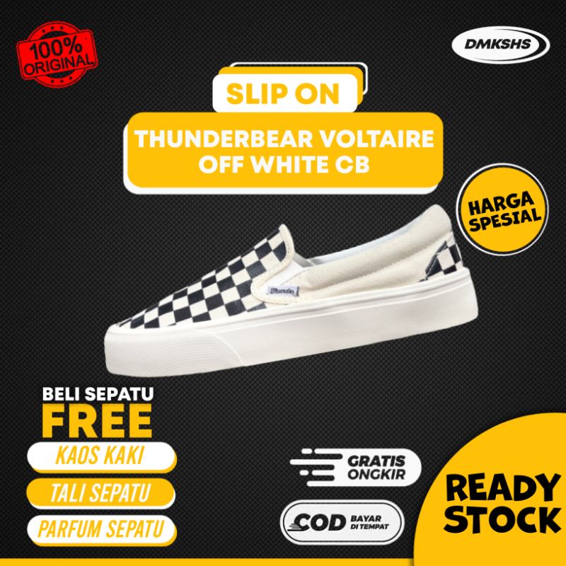 THUNDERBEAR SLIP ON OFF WHITE CB ORIGINAL ( CATUR)