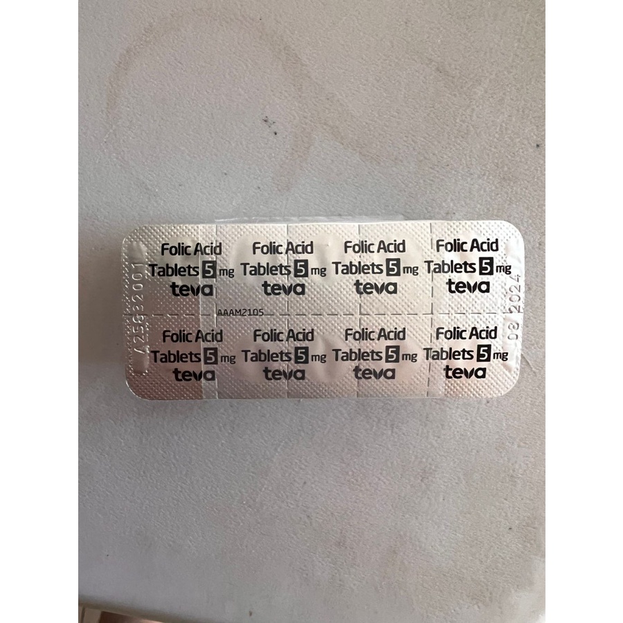 Jual Actavis Teva Folic Acid 5mg Ori Singapore Ready Stock Per 10 Strip