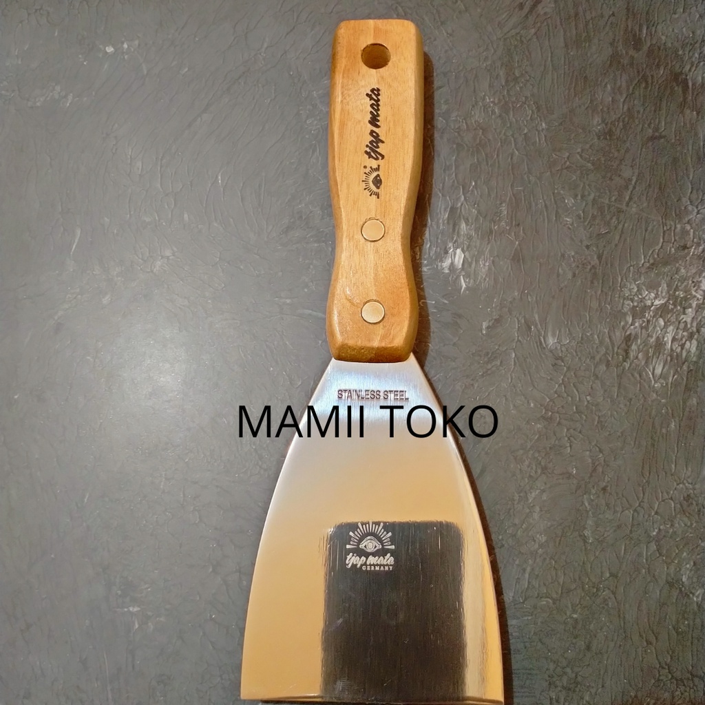Kape Stainless Steel 3 inch Higienis Tjap Mata Scrap 3" Sekrap Germany