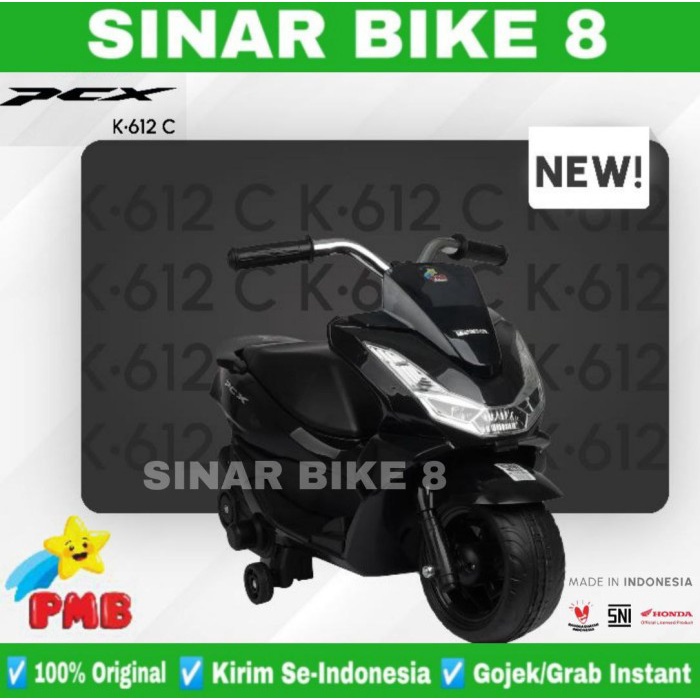 Mainan Anak Motor Motoran Aki PCX Mini PMB K-612 C New Design Licensed