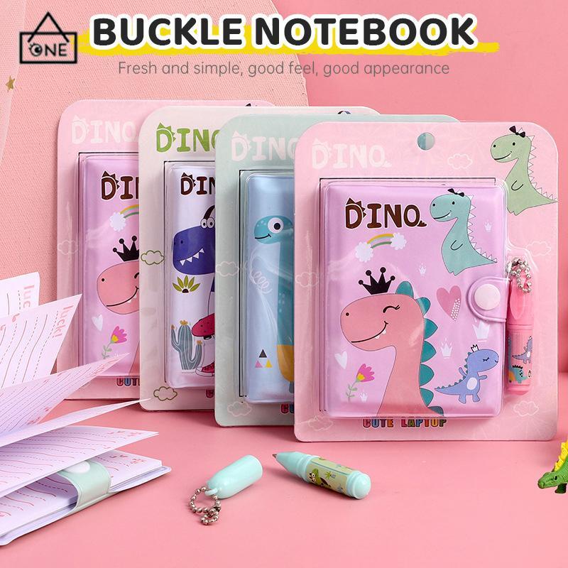 COD❤️Kartun Kreatif  Notebook Portabel Mini  Dengan Set Bolpoin-A.one