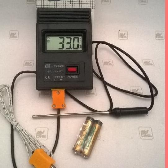 K Type Digital Thermometer + Thermocouple Probe
