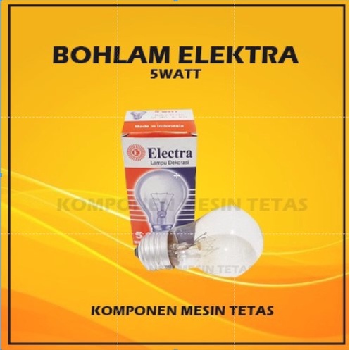 Pemanas Bohlam 5 Watt untuk Mesin Tetas Telur MTTU