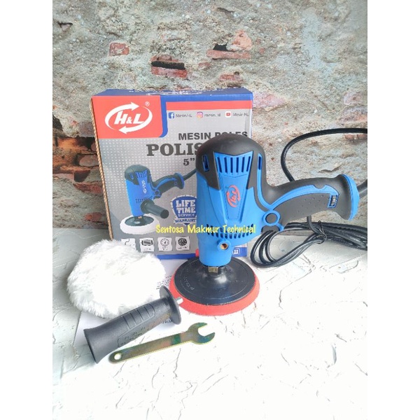 H&amp;L HL 318 5&quot; Polisher Polish Poles Mobil Variable Speed 5 Inchi