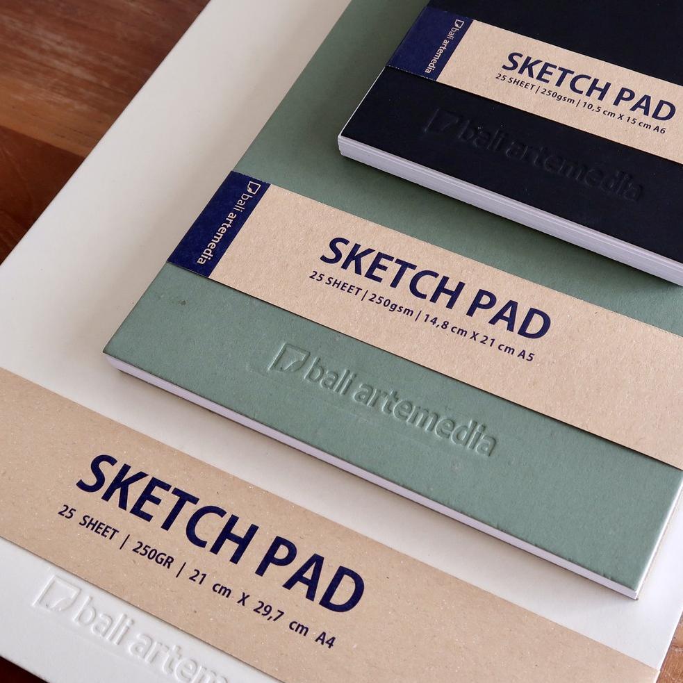 

Hot Promo..!!! Sketch Pad Bali Artemedia A6 / A5 / A4 / Sketchbook Drawing Pad Spiral ↸