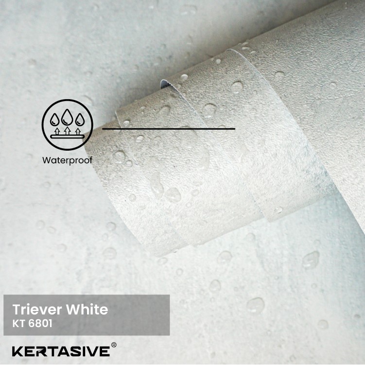 TRIEVER WHITE - KERTASIVE PVC Interior Film L.122CM