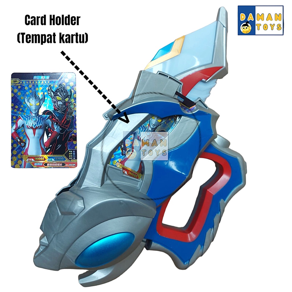 Mainan Ultraman Decker DX Ultra D-Flasher Card Holder Senjata Ultramen Pedang pedangan