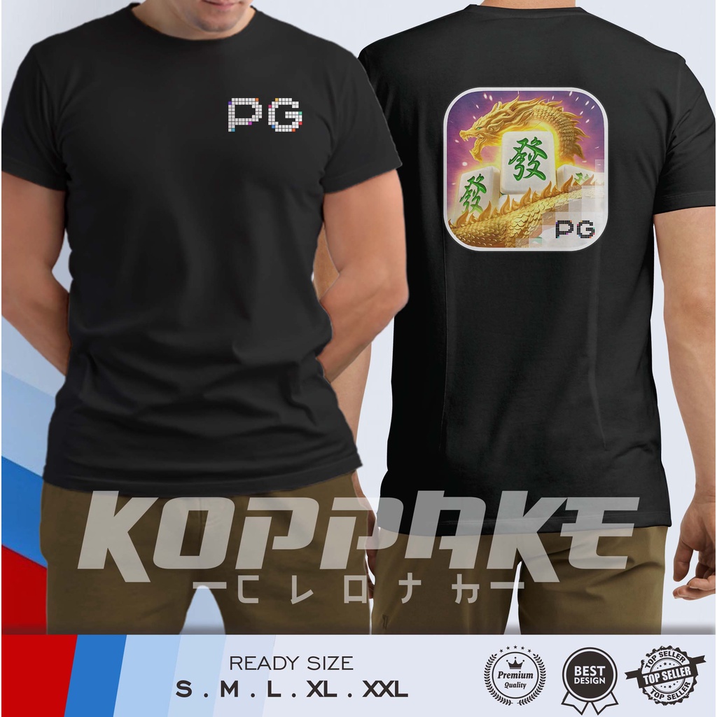 Kaos PG Soft Mahjong Ways Game Slot Baju Distro