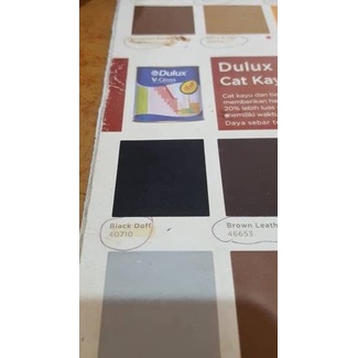 Dulux V-gloss cat besi dan kayu Black Doff
