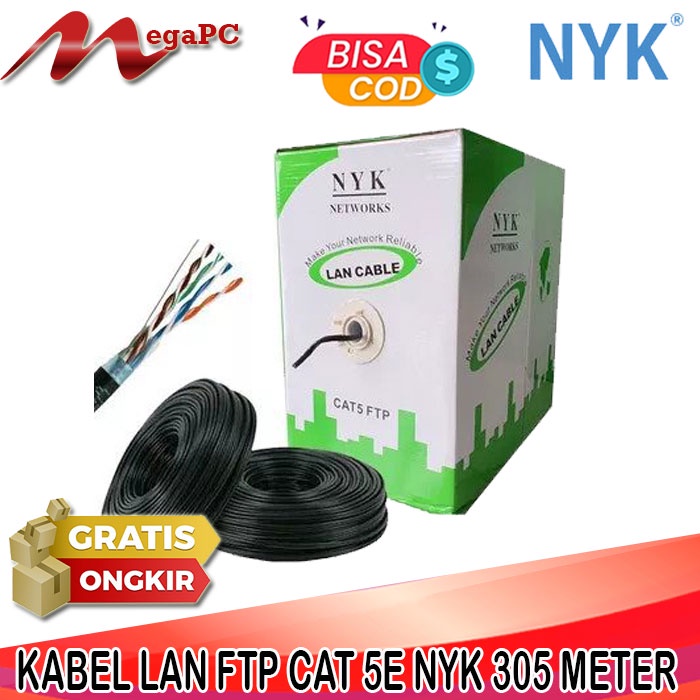 Kabel LAN Spectra / NYK CAT5E/ CAT 5E/ CAT5 E Kabel FTP Outdoor