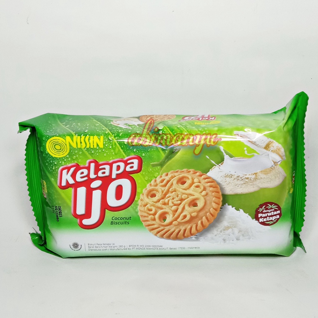 

biskuit nissin kelapa ijo 280 gram