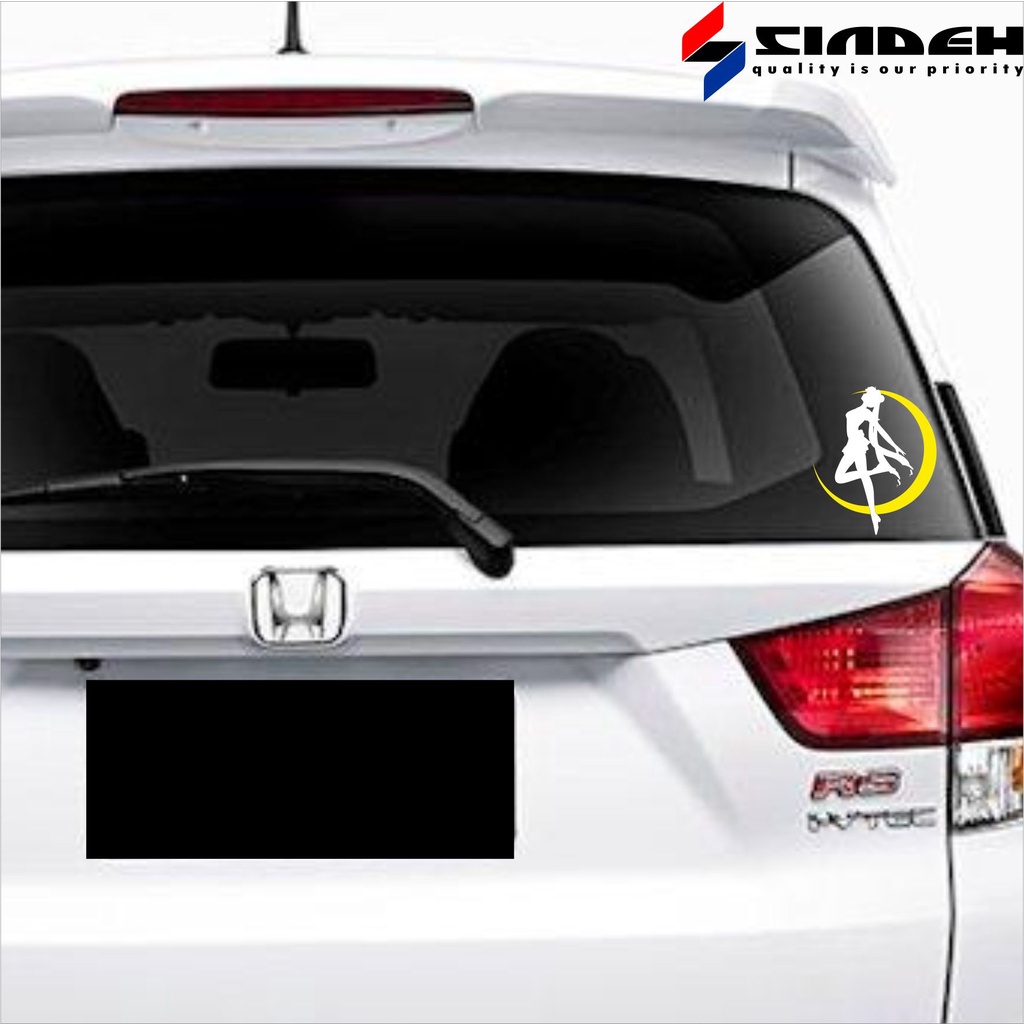 CUTTING STICKER MOBIL SAILOR MOON WARNA KOMBINASI STIKER KACA / BODY KEREN