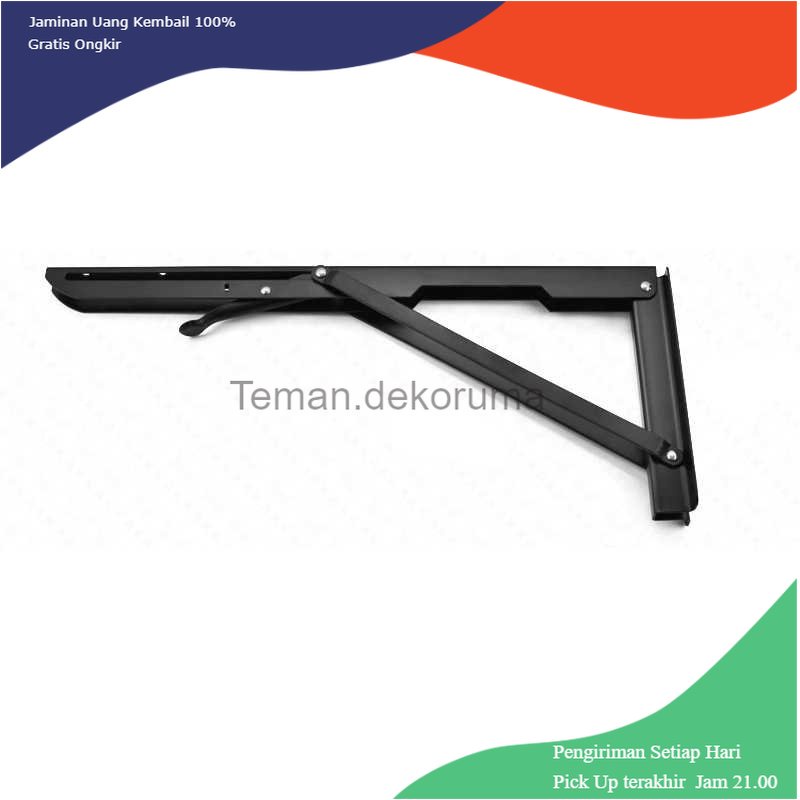 TD - PR KAK Bracket Engsel Siku Folding Stainless 16 Inch 2 PCS - KAK-6113-B