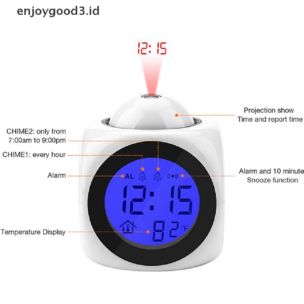 Jam Alarm Digital Dengan Layar LCD Untuk Dekorasi