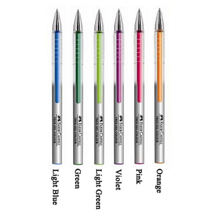 Faber Castell True Colour Gel Pen 0.7mm Pulpen Gel Pen Warna-Warni 0.7mm