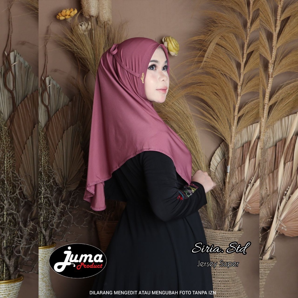 jilbab juma siria standar,jilbab simpel,matt jersey super original juma product