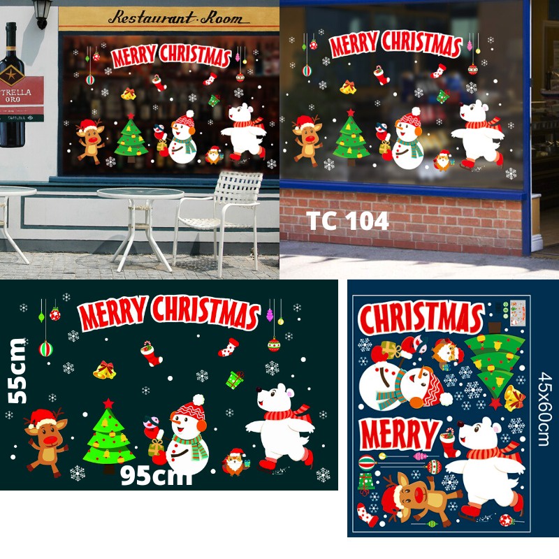 WALL STICKER STIKER NATAL WALLSTIKER SETIKER WALLSTICKER POHON TEMA MOTIF NATAL WALSTICKER WALSTIKER WALLPAPER PAPER MERRY MERY CHRISTMAS CRISTMAS 2022 SANTA CLAUSE TAHUN BARU 2023 DEKORASI HIASAN DINDING TEMBOK PINTU KACA JENDELA DEKOR NATAL banyak