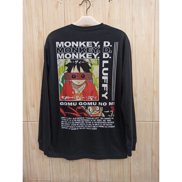 KAOS ATASAN MONKEY D LUFFY DISTRO LENGAN PANJANG