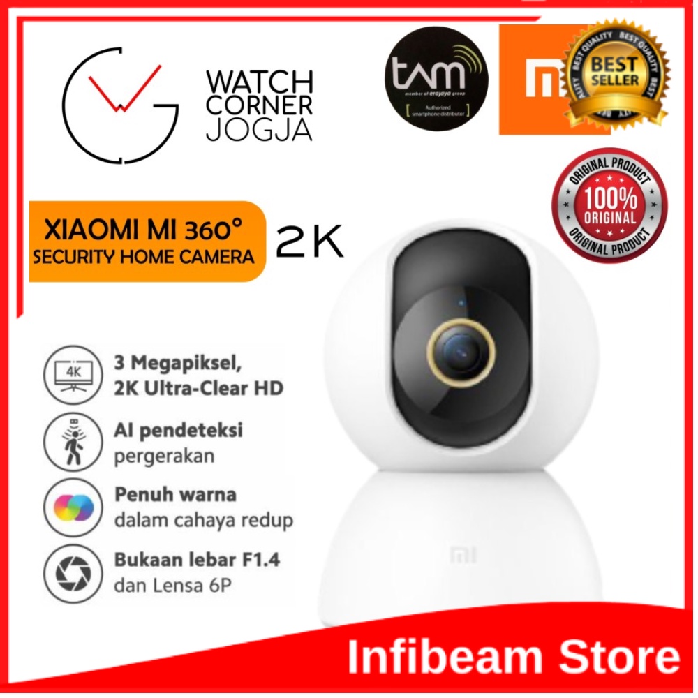 Xiaomi Mi Home Security Camera 360 1080P CCTV Ip cam Kamera - Mi 360 1080p - Xiaomi Mi Home Security