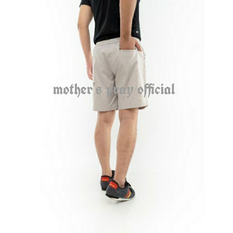 Celana Pendek MOGE /BOARSHORT Pria Cowok Dewasa Katun Premium Hitam,Mocca, Cream,Abu M L XL Dicks