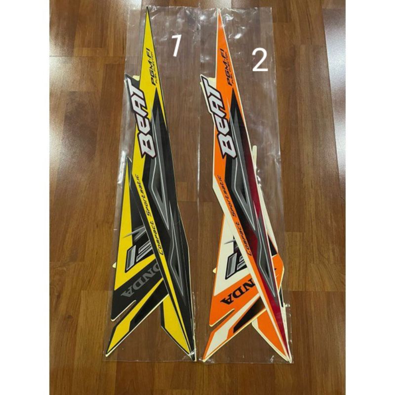 1 set Stiker les body les sayap motor lis motor beat fi 2014 sporty honda stripping motor honda beat
