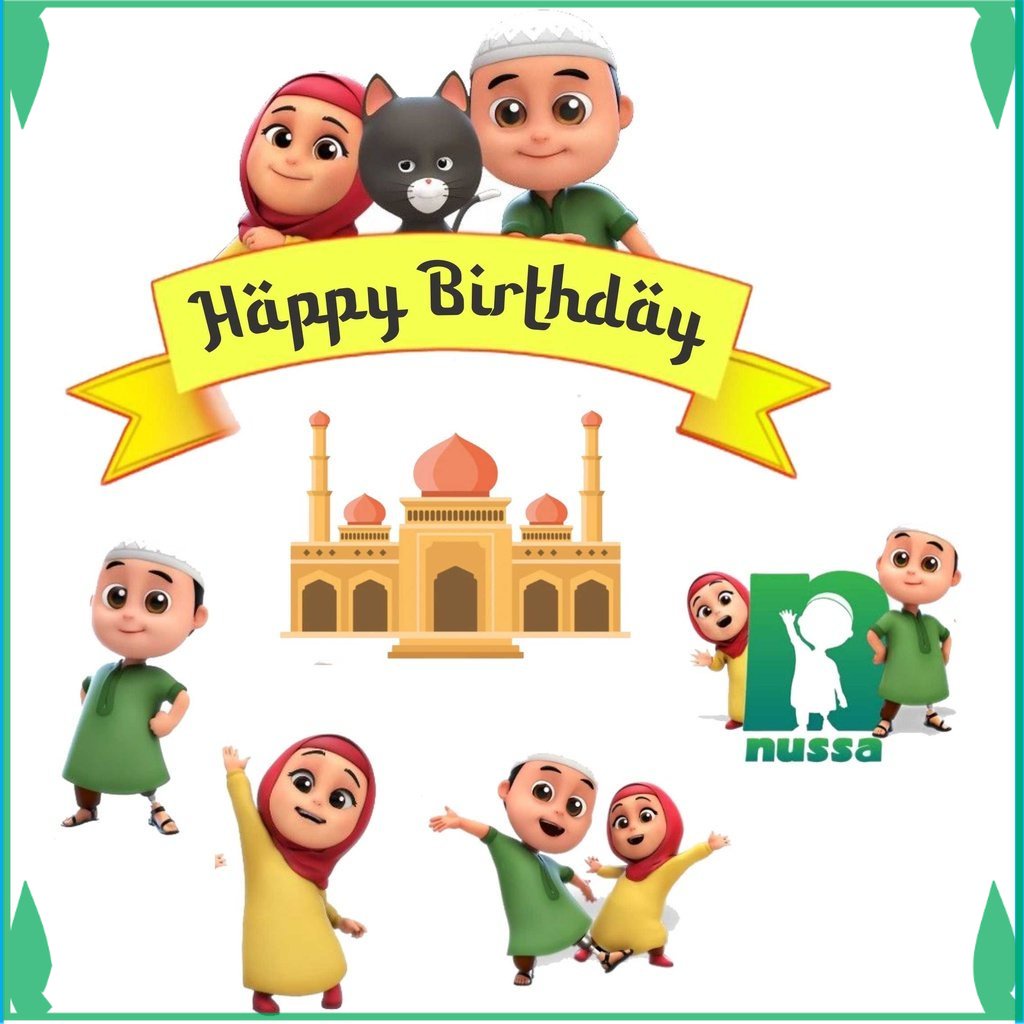 

TOPER KUE TOPPER CAKE ULANG TAHUN / HIASAN KUE NUSSA FADHILSOUVENIR