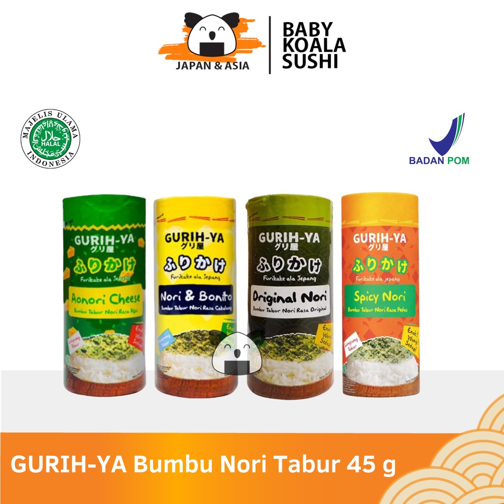 GURIH-YA Bumbu Tabur Nori 45 g Halal | Seaweed Nori Seasoning | Non MSG