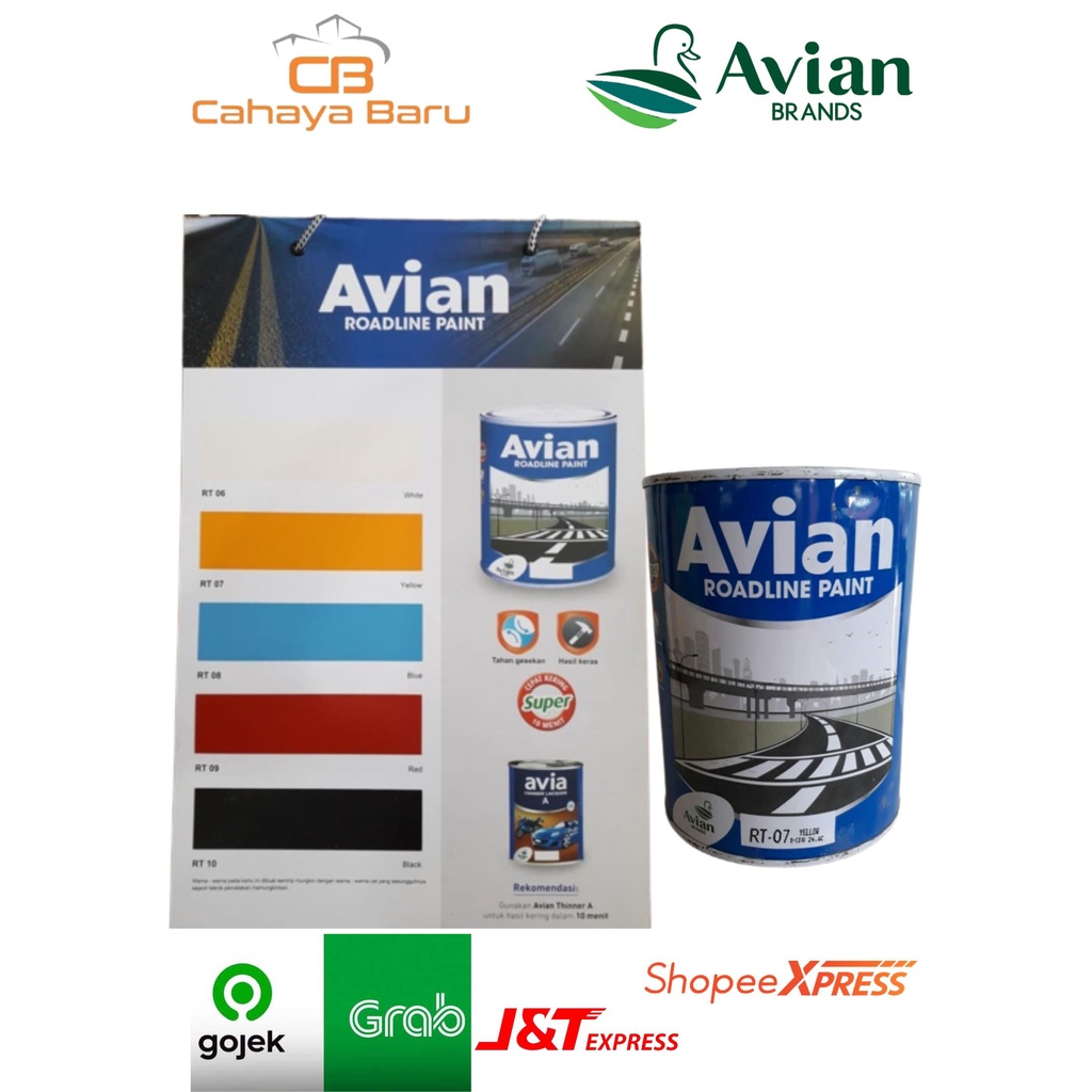 CAT AVIAN ROAD PAINT/CAT JALAN CAT KOLAM 1 KG -