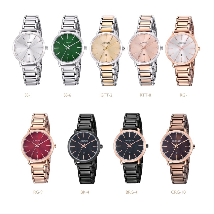 JAM TANGAN WANITA LORENZO R-7126L 7126L 7126 ORIGINAL FREE BOX