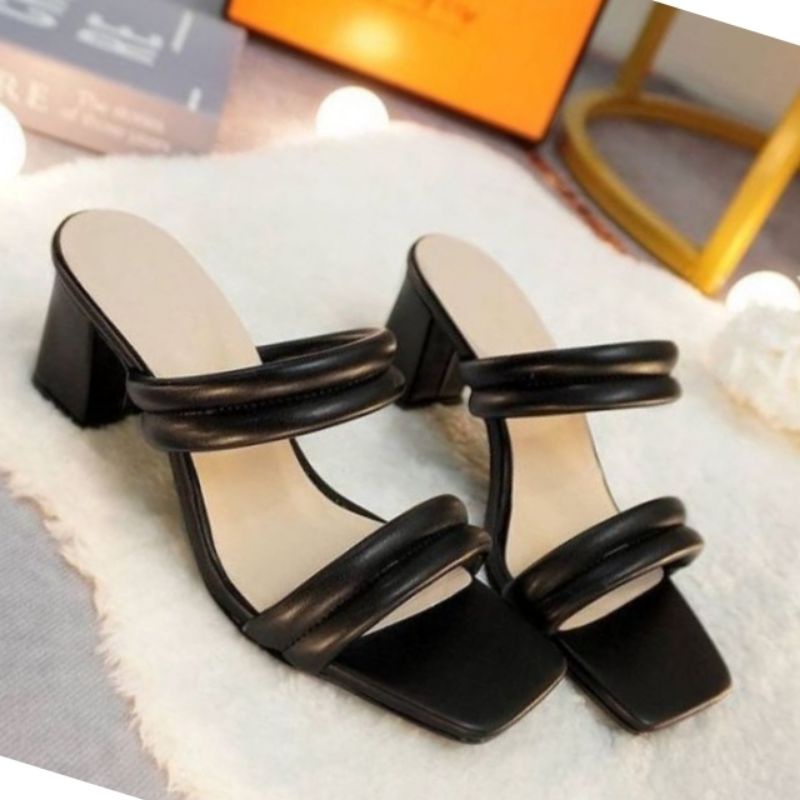 Hels 5cm sandal wanita hak tahu terbaru ban dua balon
