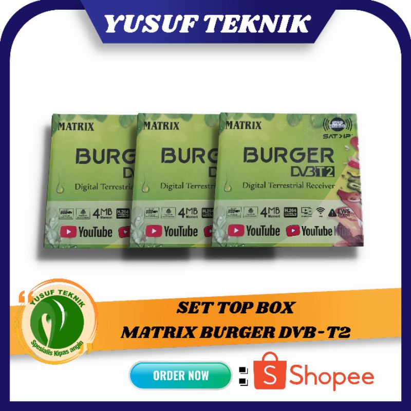 SET TOP BOX/STB  MATRIX BURGER DVB-T2