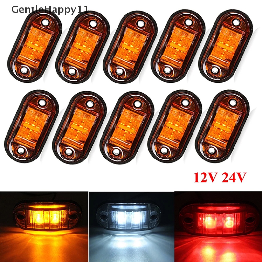 Gentlehappy Warning Light LED Diode Light Oval Lampu LED Penanda Samping 12V 24V Truck Accessorie id